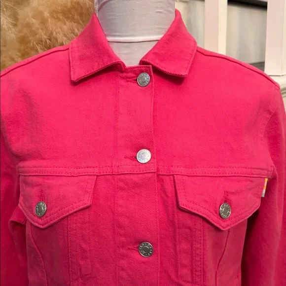 Rails The Normandie Denim Jacket – Hibiscus Size XS